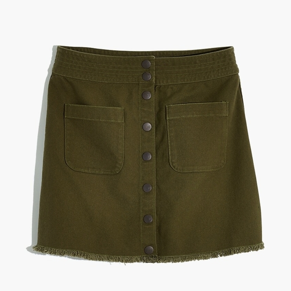 Madewell Raw-Hem A-Line Mini Skirt - Picture 4 of 5